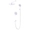 Душевая система для ванны встраиваемая со смесителем, белый 7049