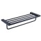 Полотенцедержатель с полкой, матовый черный 9501