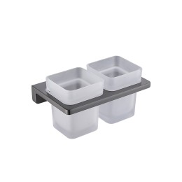 Настенный стеклянный двойной стакан, металл 9504