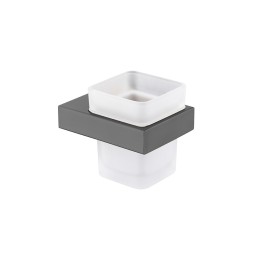 Настенный стеклянный  стакан, металл 9505