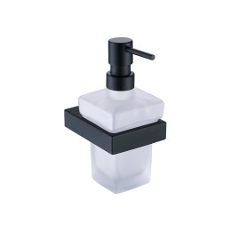 Дозатор настенный для жидкого мыла, матовый черный 9511