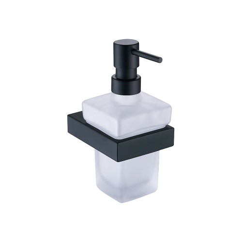 Дозатор настенный для жидкого мыла, матовый черный 9511
