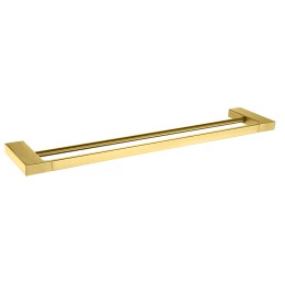 Держатель для полотенец двойной, матовое золото 9512