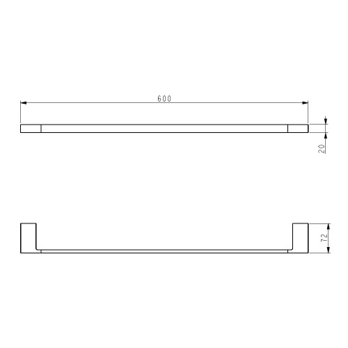 Держатель для полотенец , металл 9513