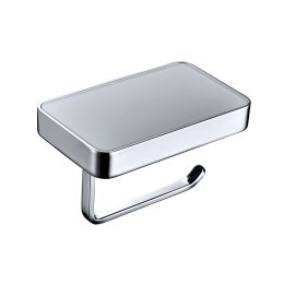 Бумагодержатель со стеклянной полкой, хром 9517