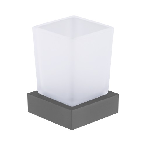 Стеклянный стакан настольный, металл 9518