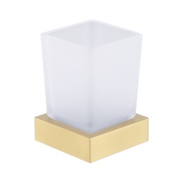 Стеклянный стакан настольный, матовое золото 9518