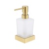Дозатор для жидкого мыла настольный, матовое золото 9519