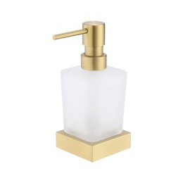 Дозатор для жидкого мыла настольный, матовое золото 9519