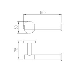 Бумагодержатель, матовое золото 9527