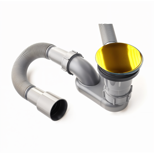 Слив-перелив для ванны push and open, матовое золото A-9005