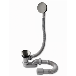 Слив-перелив для ванны push and open, металл A-9005