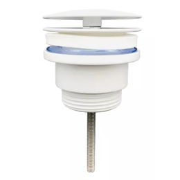 Донный клапан для раковины универсальный, белый A-9091