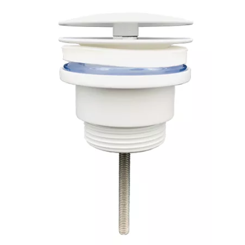 Донный клапан для раковины универсальный, белый A-9091