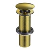 Донный клапан для раковины длинный, матовое золото A-9153