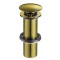 Донный клапан для раковины длинный, матовое золото A-9153