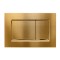 Клавиша смыва квадратная,брашированное золото FD018
