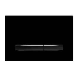 Клавиша смыва прямоугольная,стеклянная панель,черный FD019