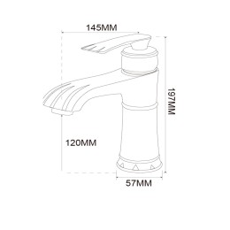 Смеситель для раковины, бронза ANTIC 1060