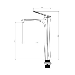 Смеситель для раковины, хром DOLCE 1577