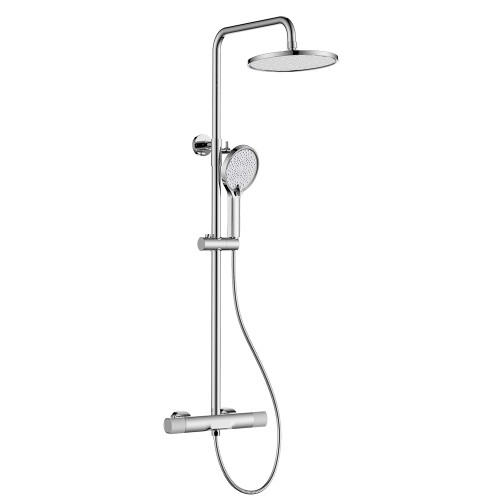 Душевая система для ванны с термостатом, хром 5025