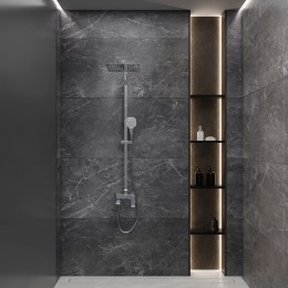 Душевая система для ванны со смесителем, хром 5057