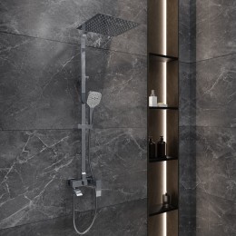 Душевая система для ванны со смесителем, хром 5057