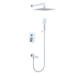 Душевая система для ванны встраиваемая со смесителем, хром 5075