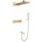 Душевая система для ванны встраиваемая с термостатом, матовое золото 5095