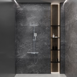 Душевая система для ванны с термостатом, хром 5097