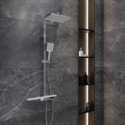 Душевая система для ванны с термостатом, хром 5097