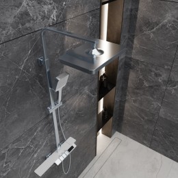 Душевая система для ванны с термостатом, хром 5097