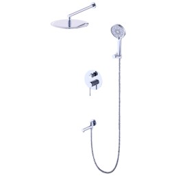 Душевая система для ванны встраиваемая со смесителем, хром 7049