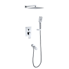 Душевая система для ванны встраиваемая со смесителем, хром 7057